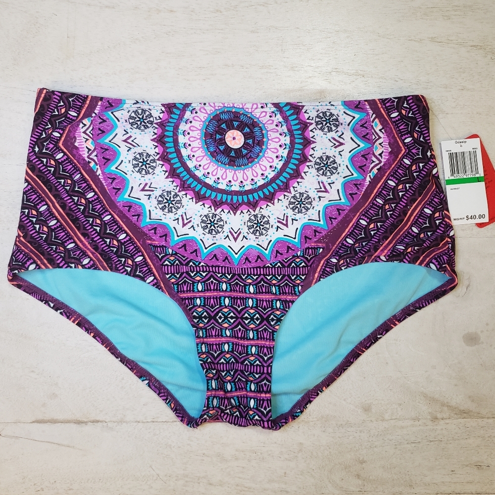 Gossip Hi-Waisted Boho Swim Bottoms